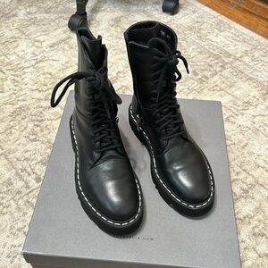 Aquatalia Hana Moto Calf Boot Size 6.5